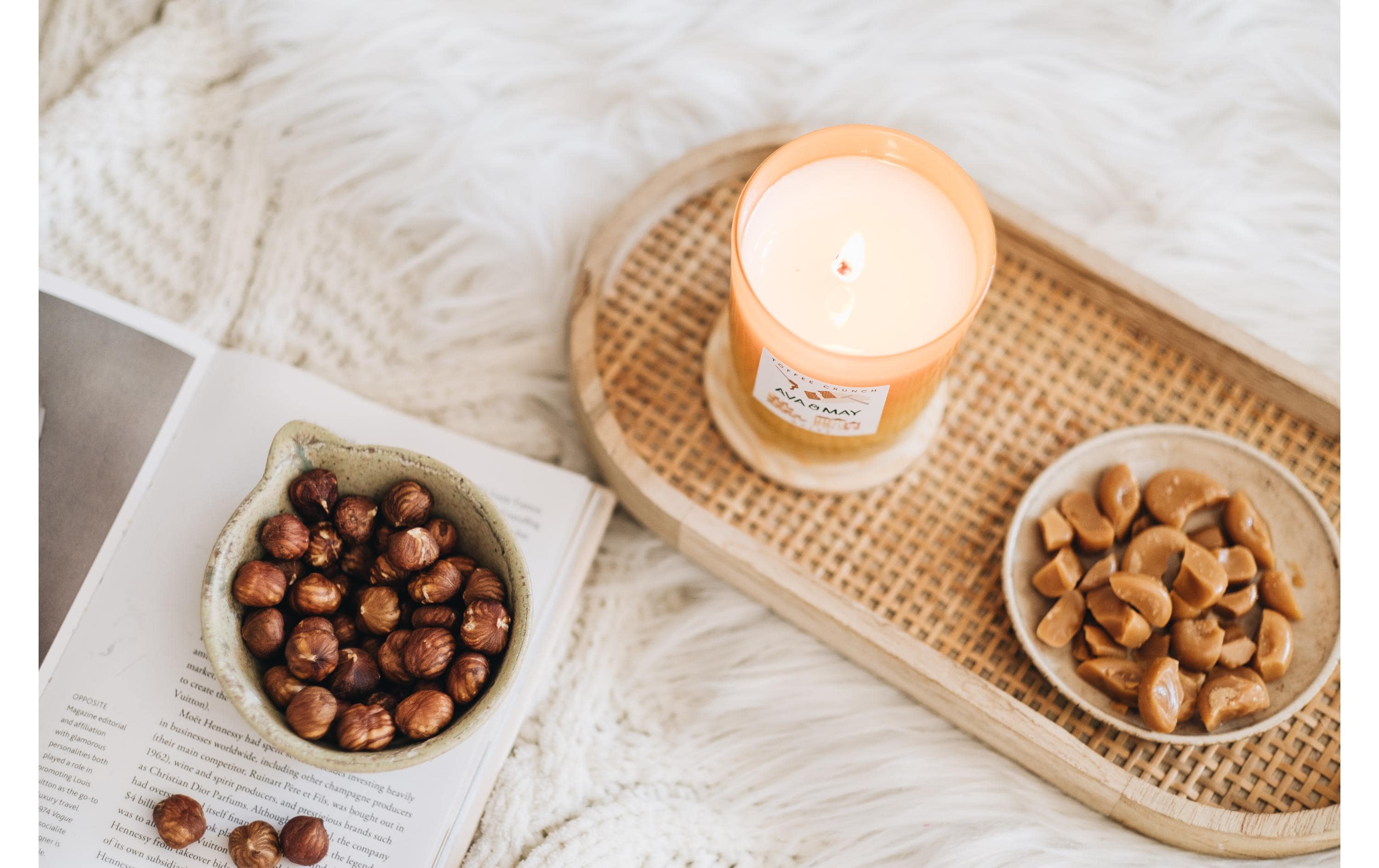 AVA & MAY Duftkerze Toffee Crunch 180 g