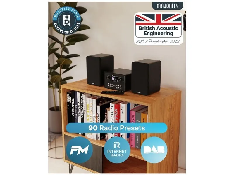 Majority Homerton mit DAB+ Internetradio und CD-Player Majority Homerton mit DAB+ Internetradio und CD-Player