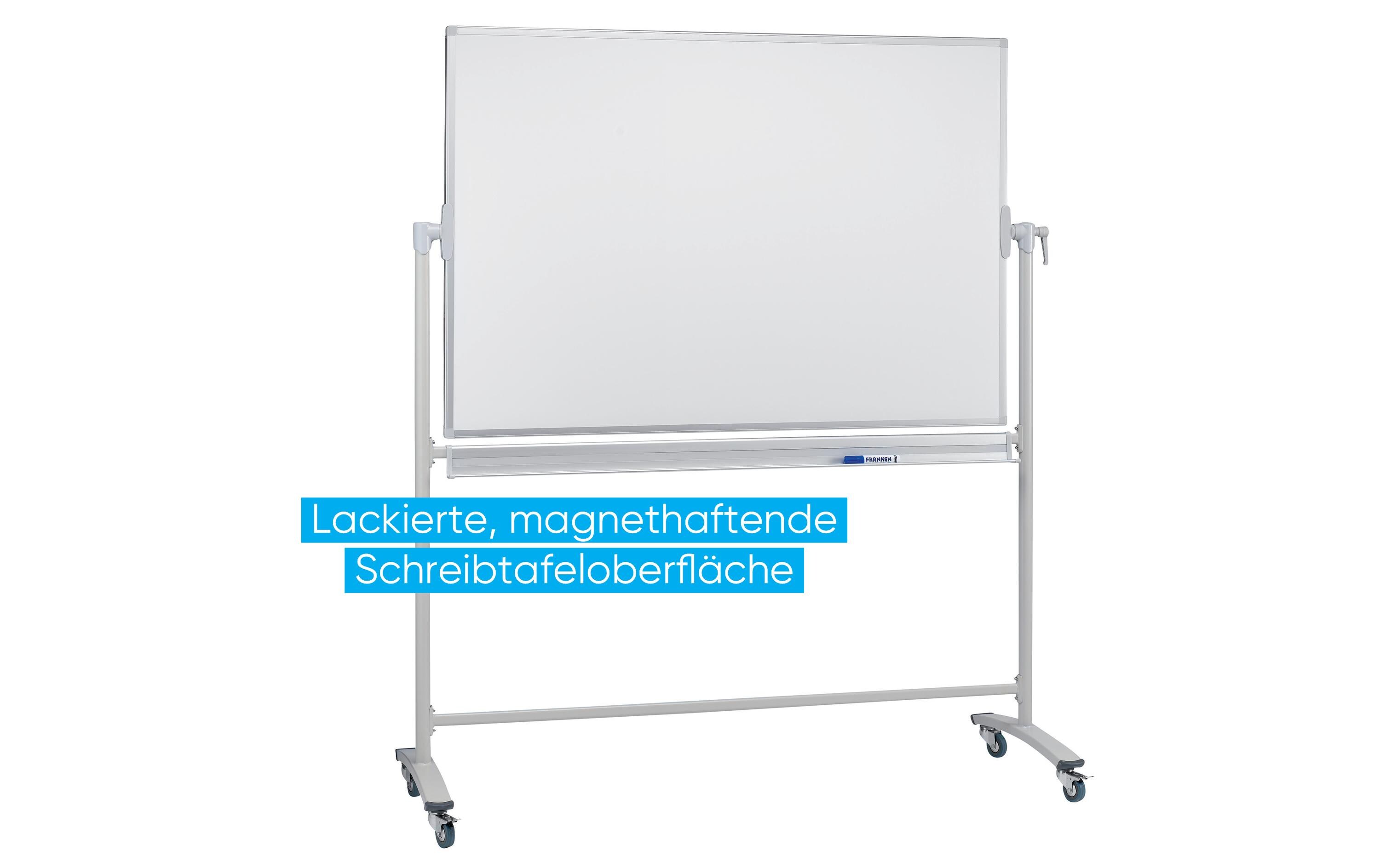 Franken Mobiles Whiteboard 100 cm x 200 cm, Weiss