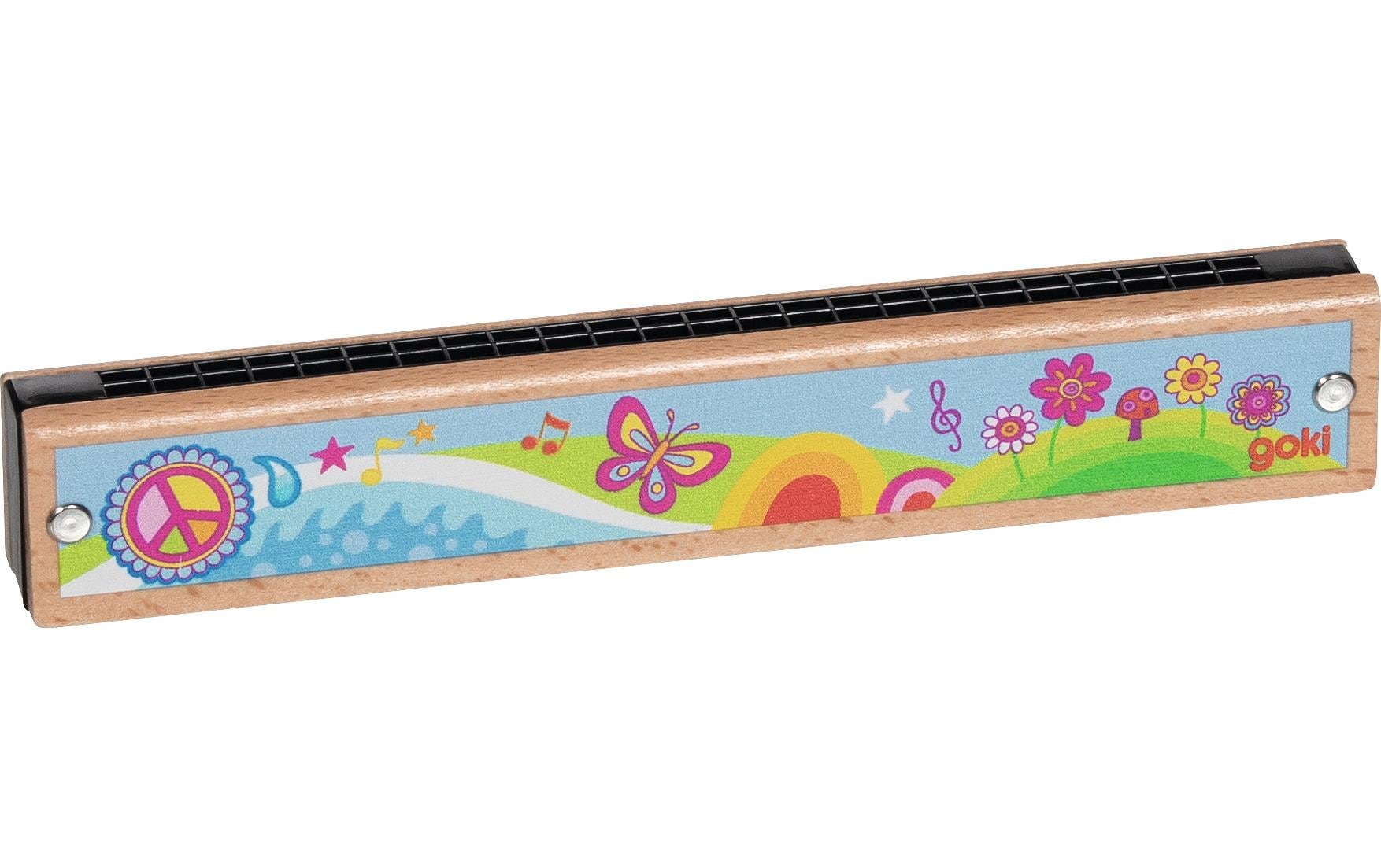 Goki Mundharmonika Flower Power, 24 Töne Goki Mundharmonika Flower Power, 24 Töne