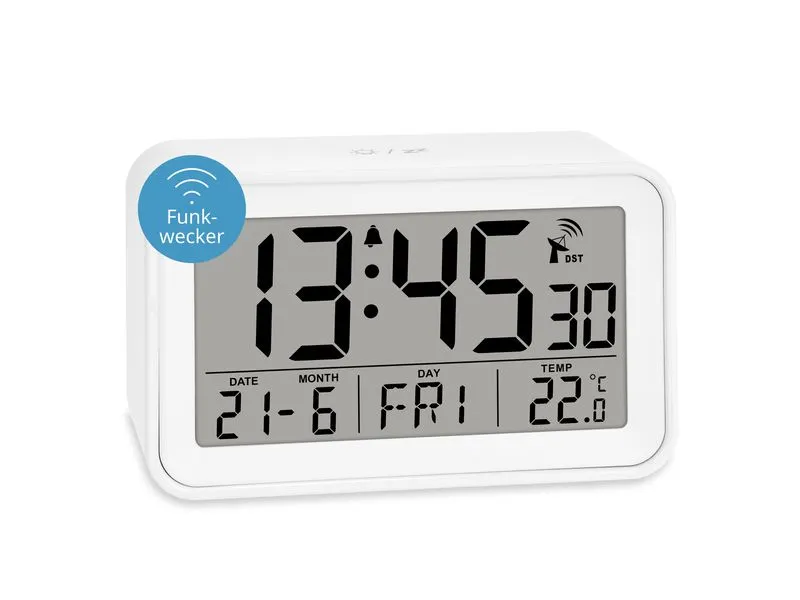 ADE Funkwecker digital Weiss ADE Funkwecker digital Weiss