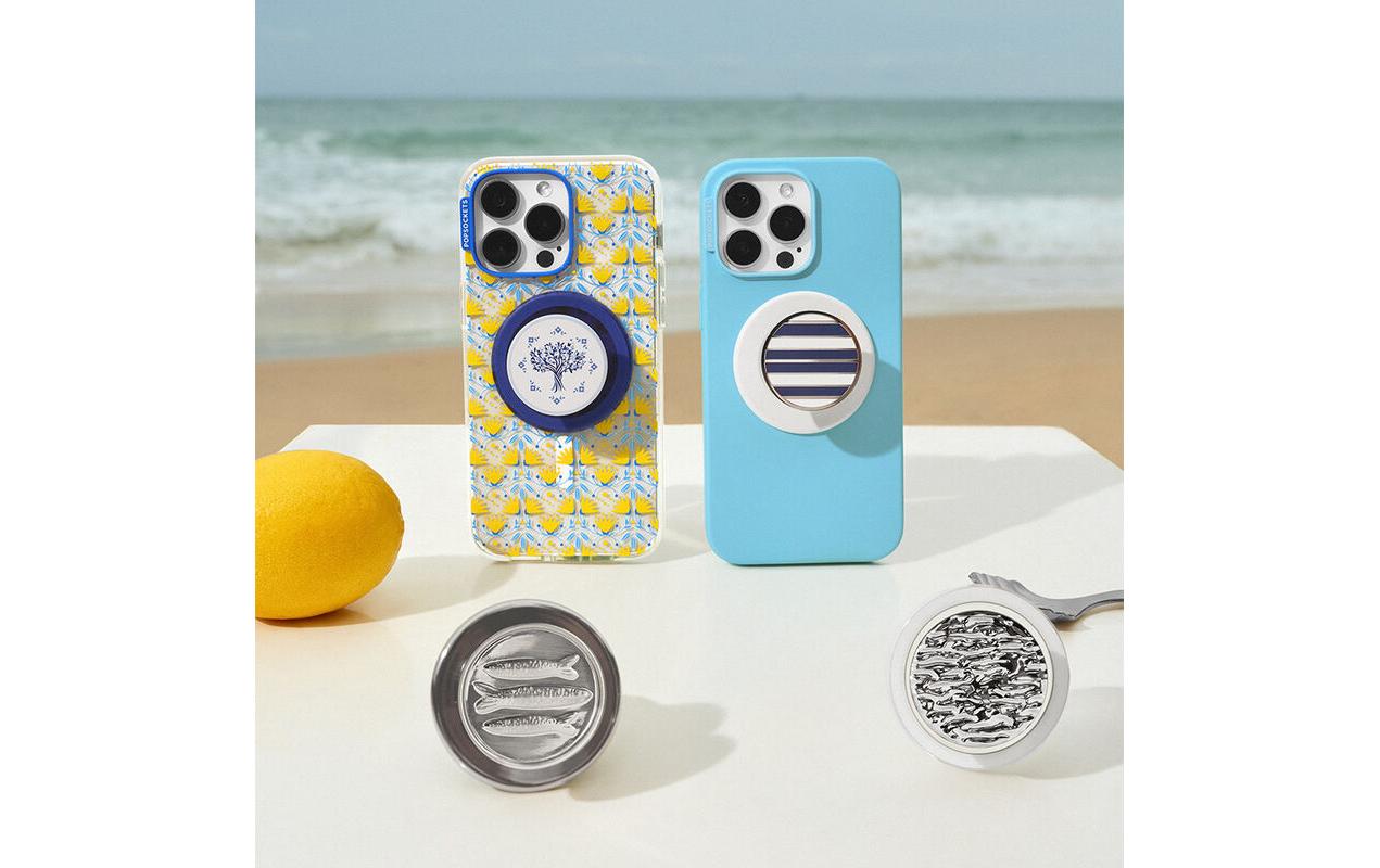 PopSockets Halterung Enamel Nautical Stripe MagSafe