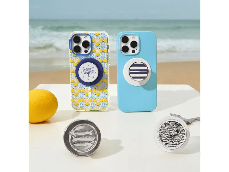 PopSockets Halterung Enamel Nautical Stripe MagSafe