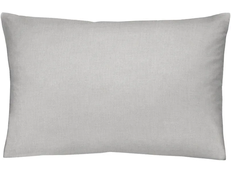 Home Fashion Kopfkissenbezug Halbleinen Grau, 65 x 100 cm