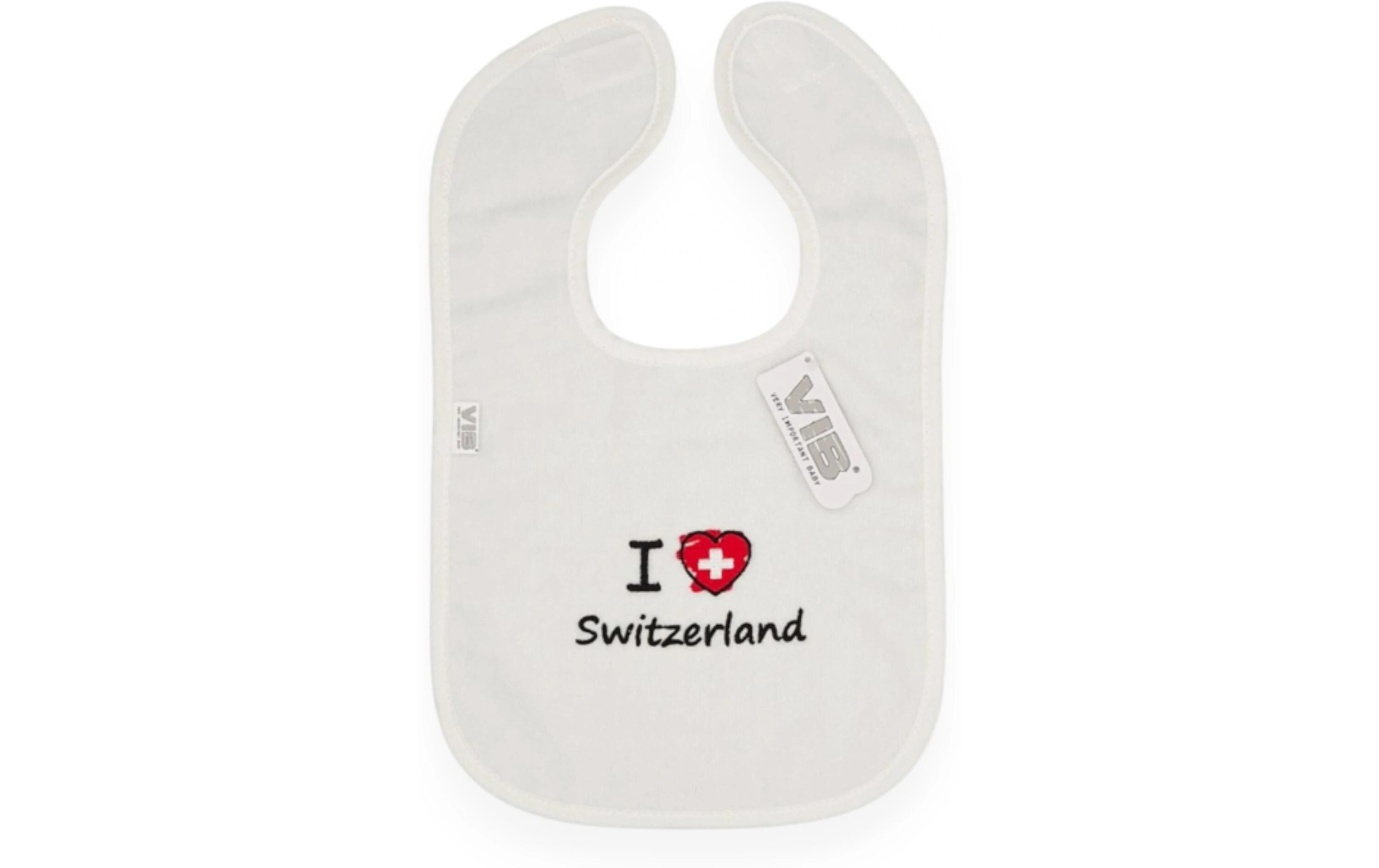 Very Important Baby Lätzchen I (Herz) Switzerland Weiss