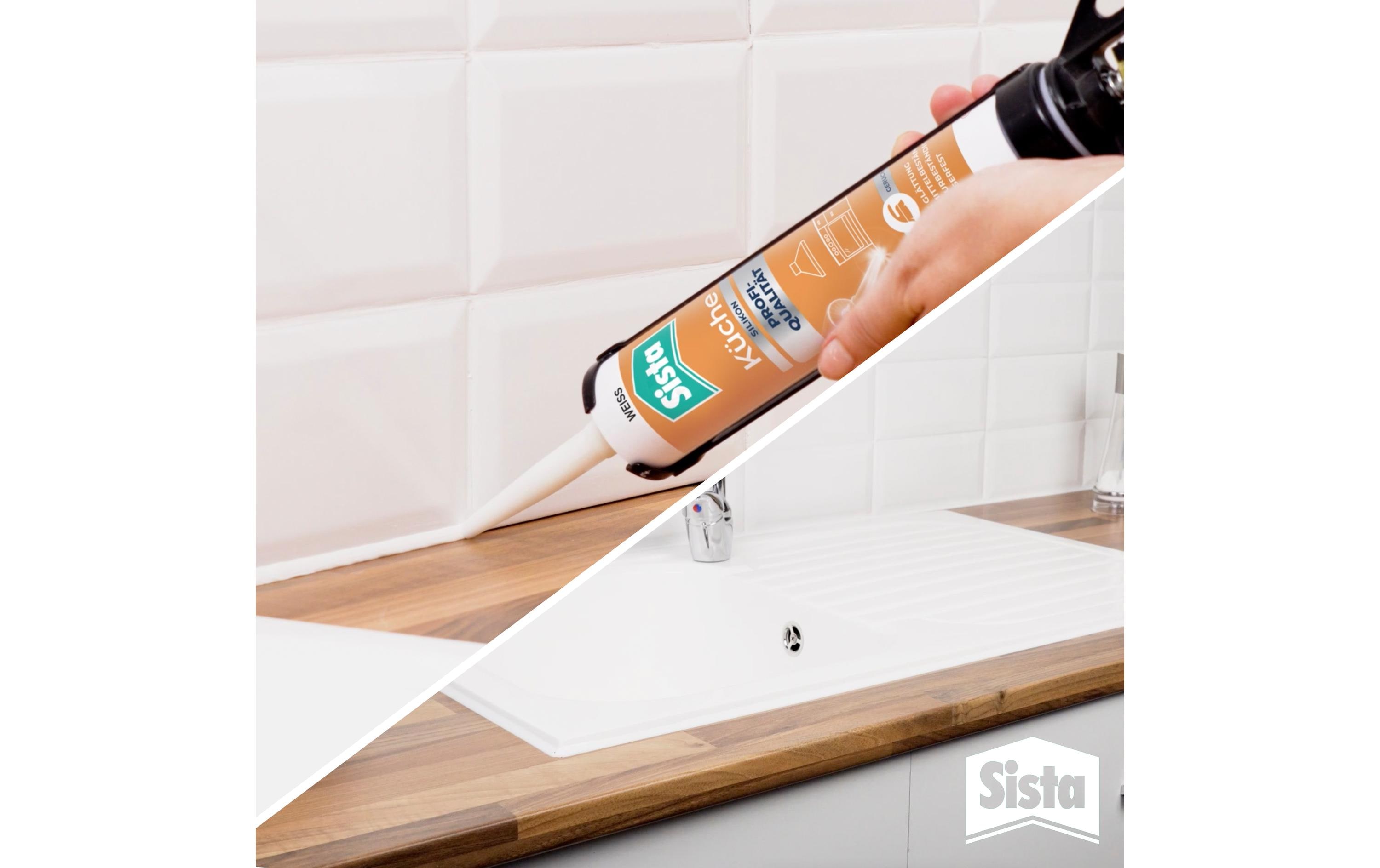 Sista Dichtmasse Küche Silikon Weiss, 280 ml