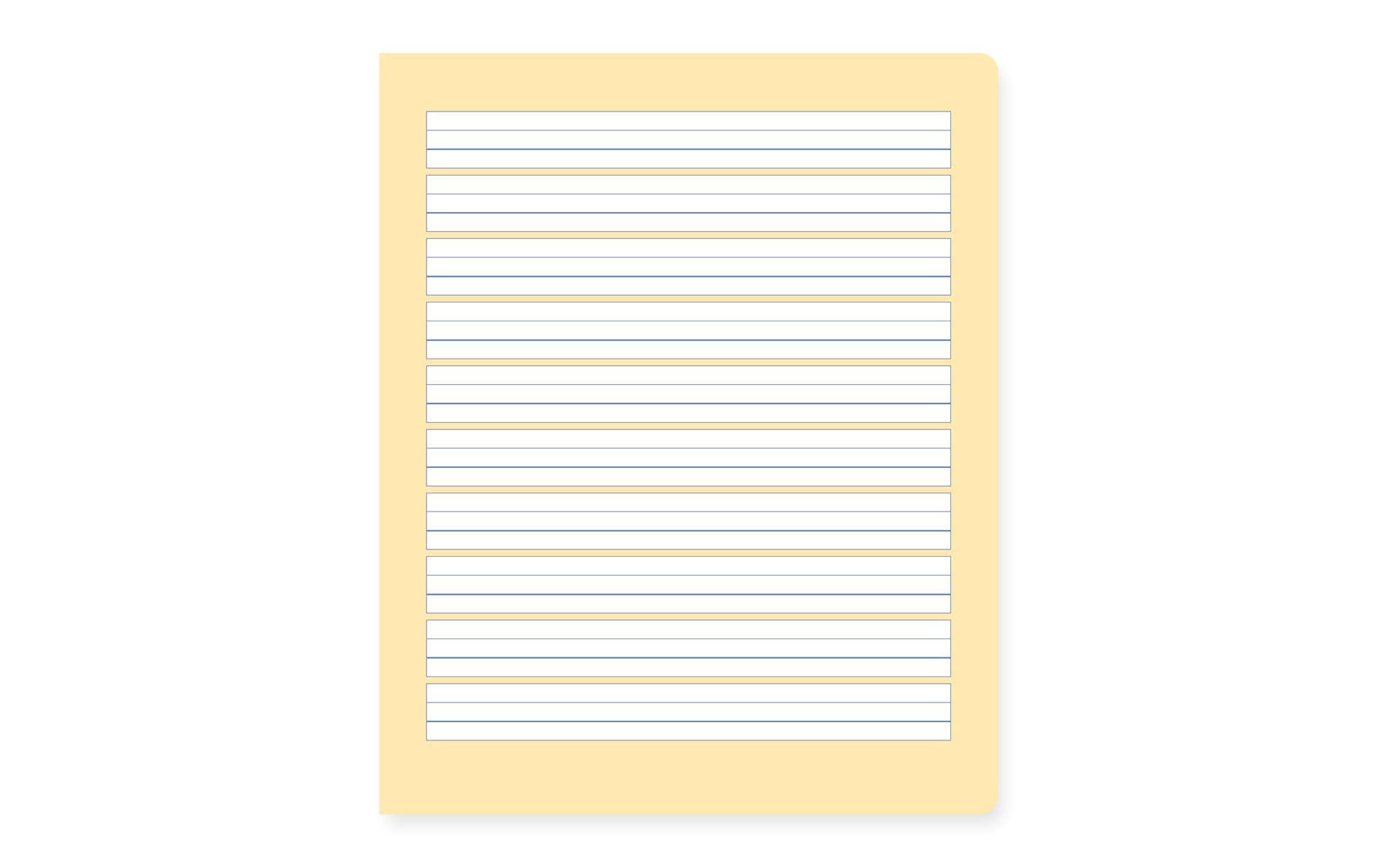 Formati S.2 E5, Liniert, Gelb Formati S.2 E5, Liniert, Gelb