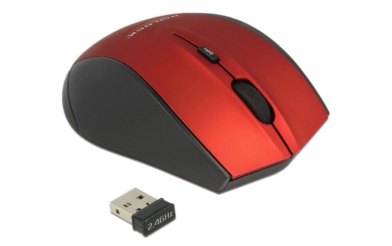 Delock Ergonomische Maus 5-Tasten kabellos