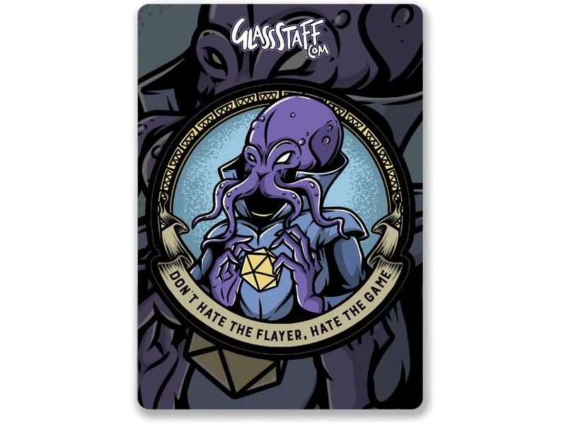 Glass Staff Don't Hate the Flayer Sticker Blau Glass Staff Don't Hate the Flayer Sticker Blau