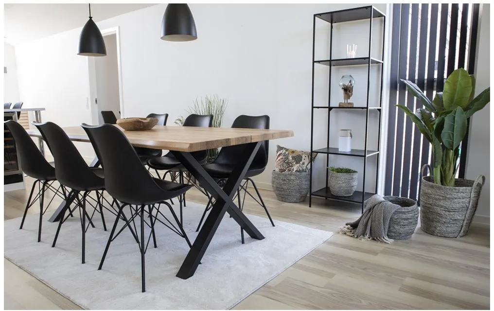 House Nordic Stuhl Oslo 2 Stück, 57 x 86 cm, Schwarz House Nordic Stuhl Oslo 2 Stück, 57 x 86 cm, Schwarz
