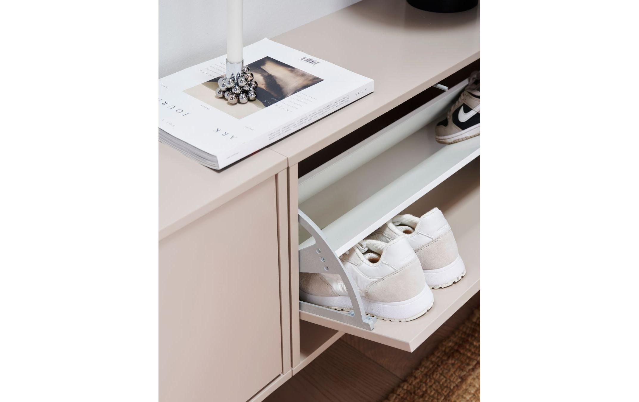 ReCollector Schuhschrank Shoe Box, 70 x 40 x 30 cm, Silver Cloud Grey