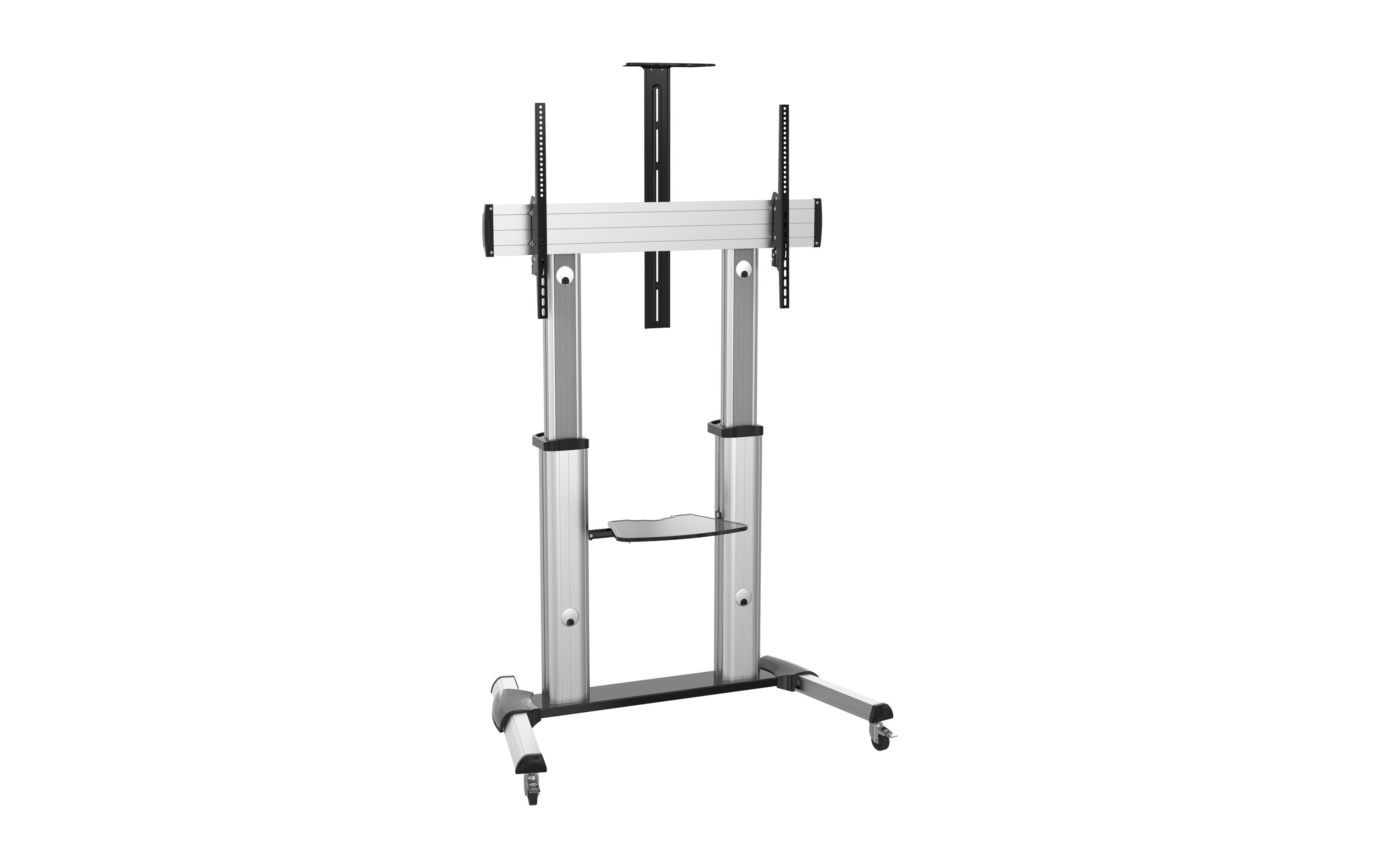 PureMounts TV-Trolley PDS-0011C Schwarz/Silber PureMounts TV-Trolley PDS-0011C Schwarz/Silber