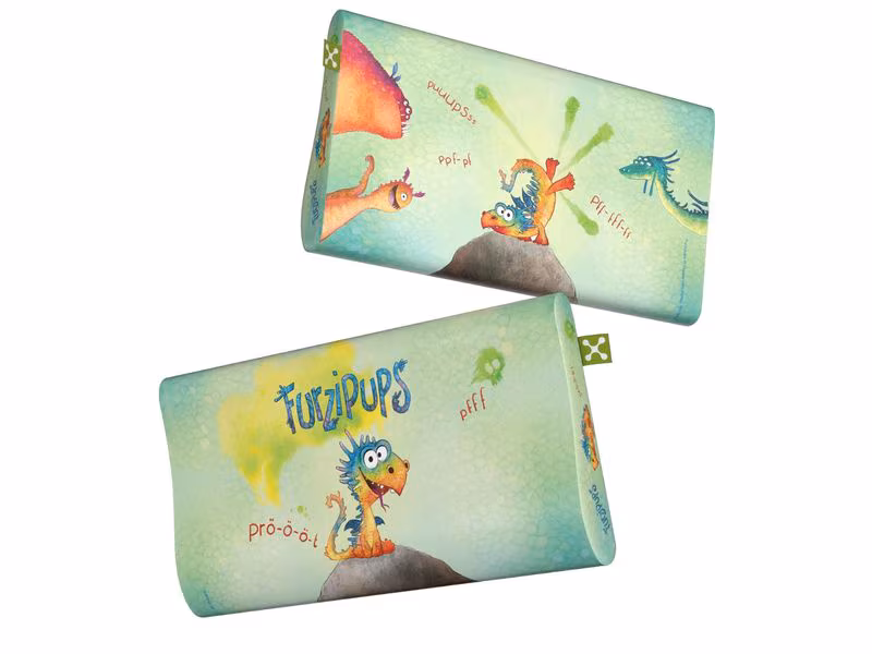 Smartsleep Kinder Kopfkissenbezug Ergonomic Furzipups 50 x 32 cm