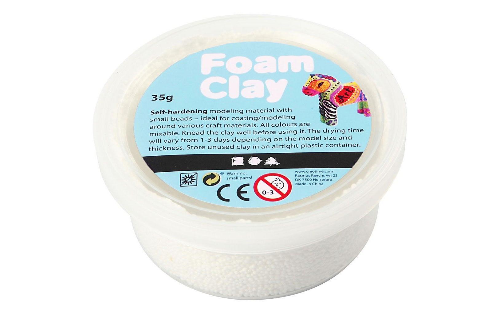 Creativ Company Modelliermasse Foam Clay 35 g Weiss Creativ Company Modelliermasse Foam Clay 35 g Weiss