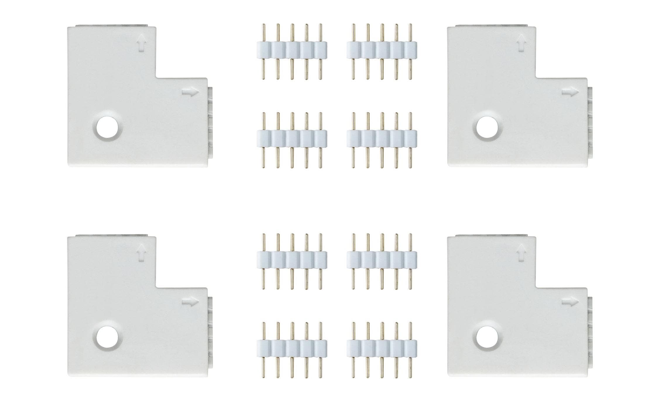 Paulmann Eckverbinder MaxLED flach, 4 Stück Paulmann Eckverbinder MaxLED flach, 4 Stück