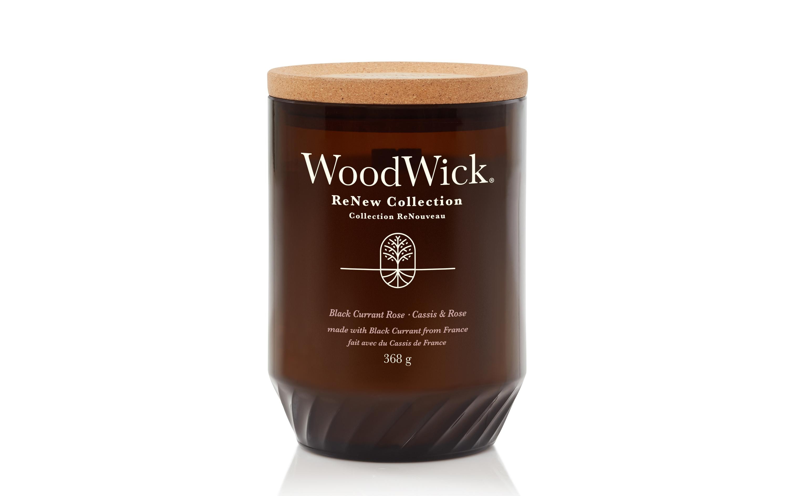 Woodwick Duftkerze Black Currant & Rose ReNew Large Jar