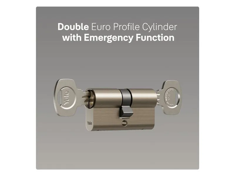 Yale Doppelzylinder 620, NGF, 30/30, Nickel sat. High Security