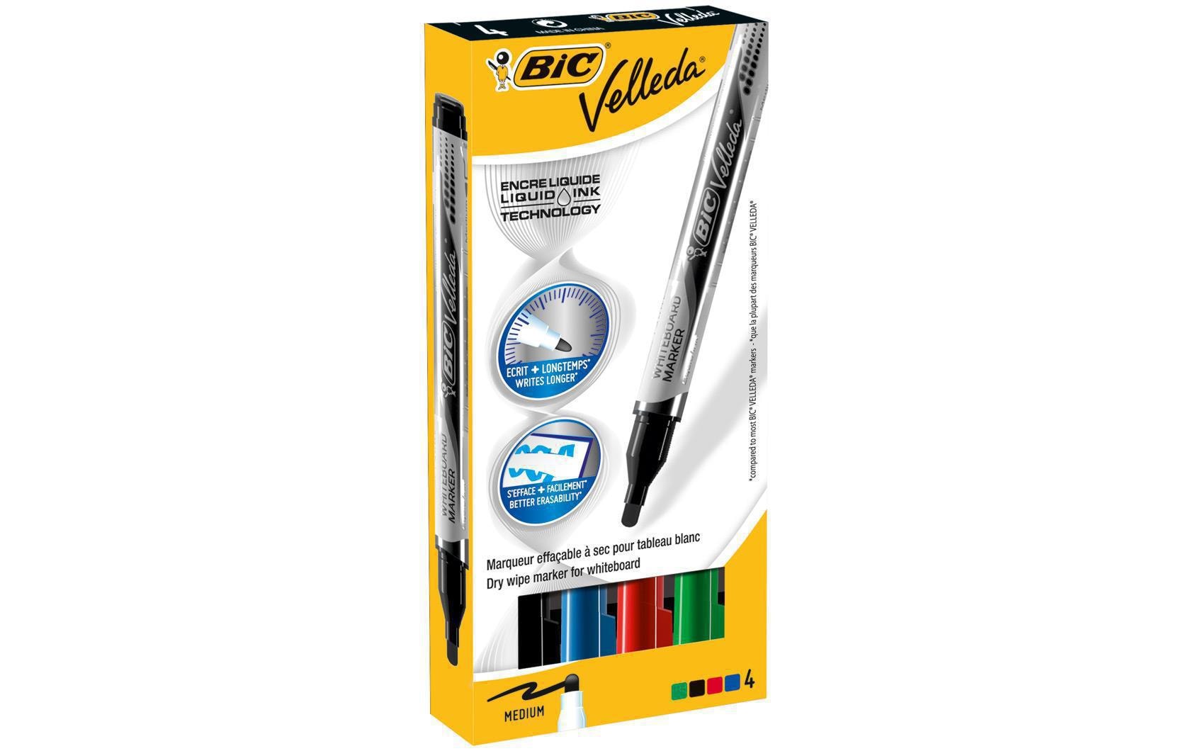 BIC Whiteboard-Marker Velleda 4 Stück