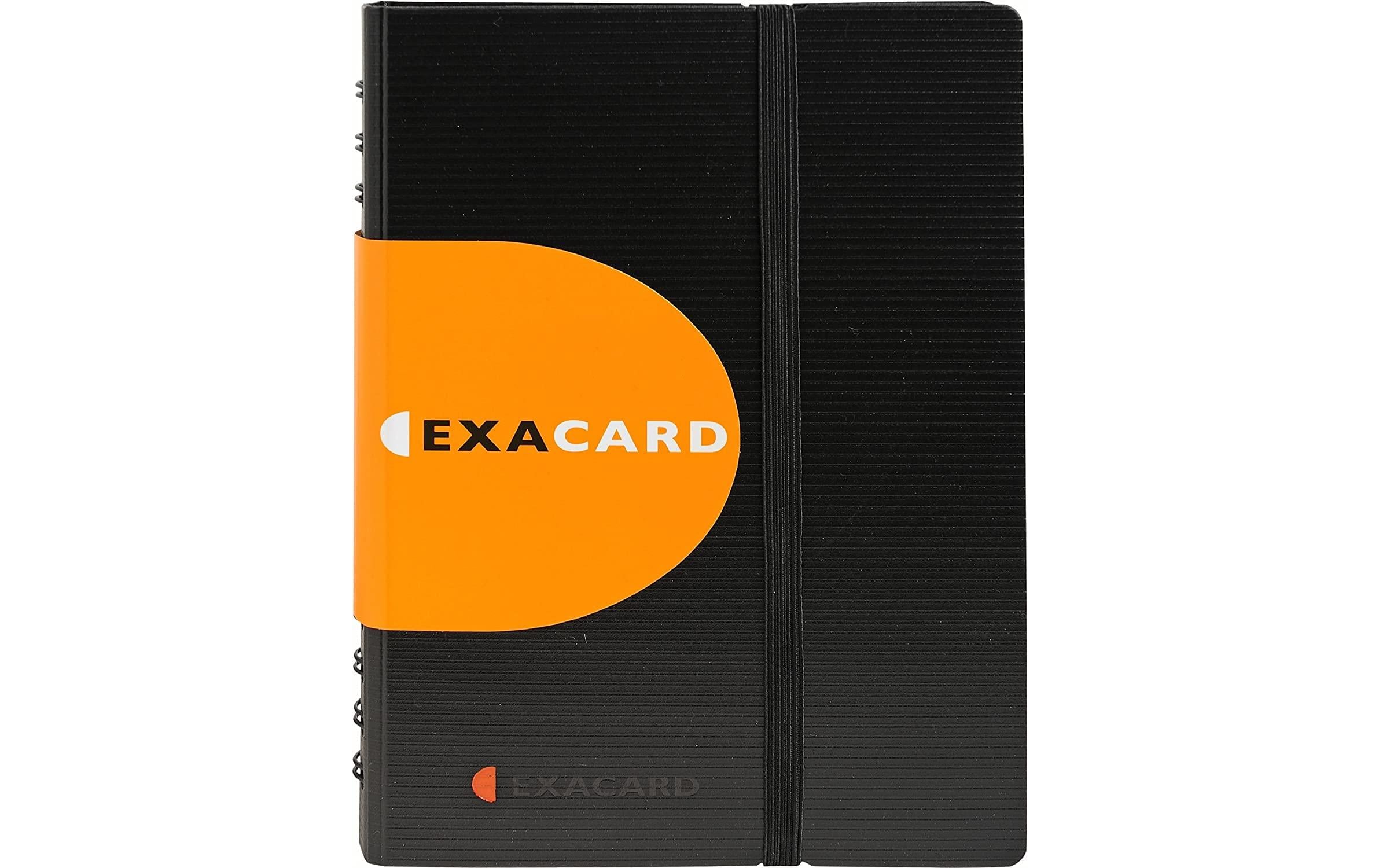 Exacompta Visitenkartenbuch Exactive Exacard für 120 Karten, Schwarz