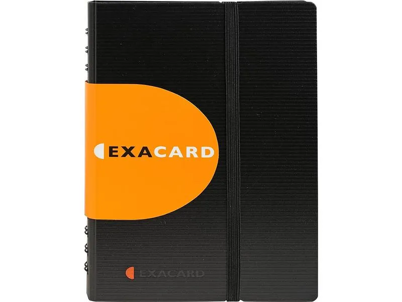 Exacompta Visitenkartenbuch Exactive Exacard für 120 Karten, Schwarz Exacompta Visitenkartenbuch Exactive Exacard für 120 Karten, Schwarz
