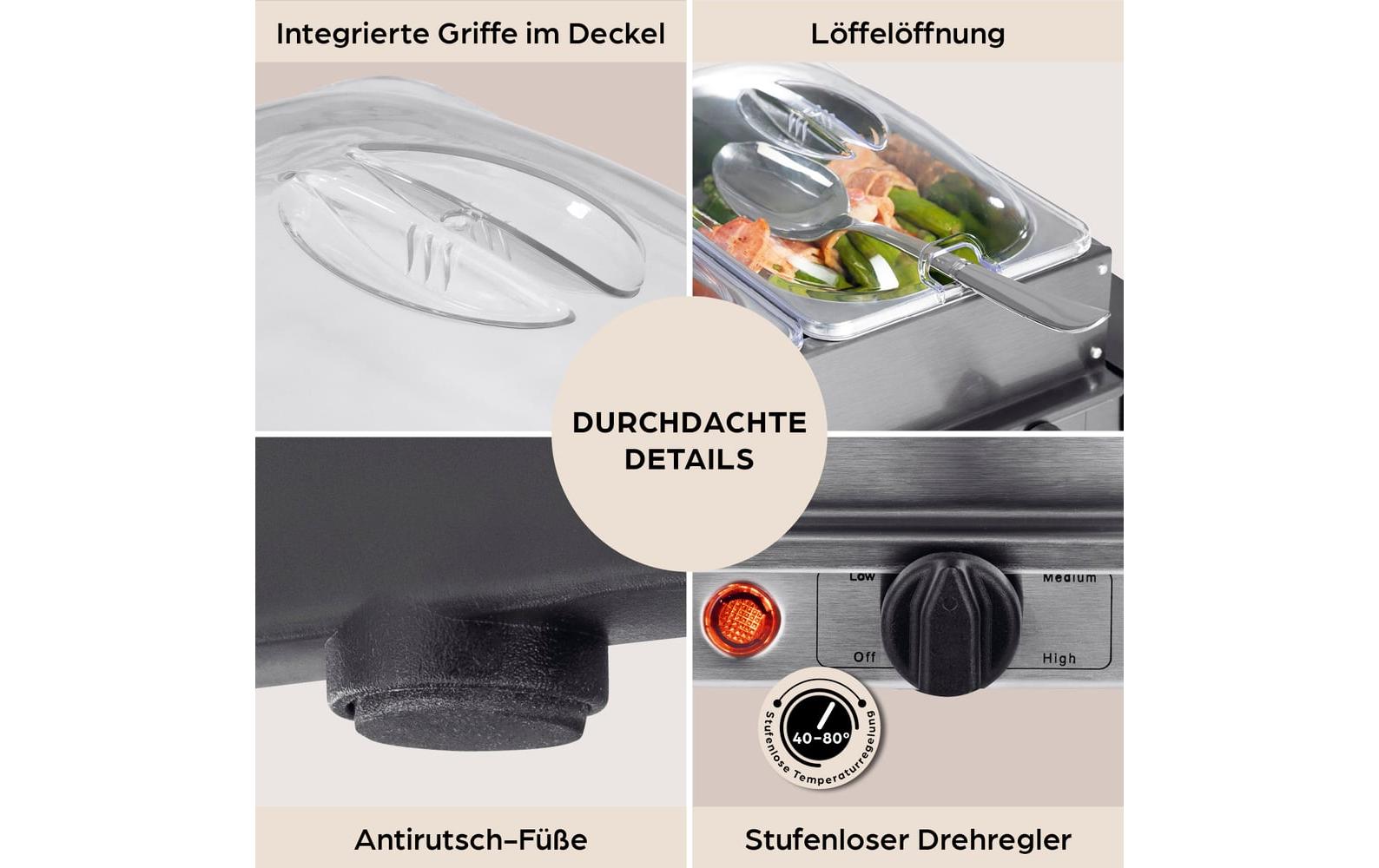 GOURMETmaxx Buffetwärmer 200 W