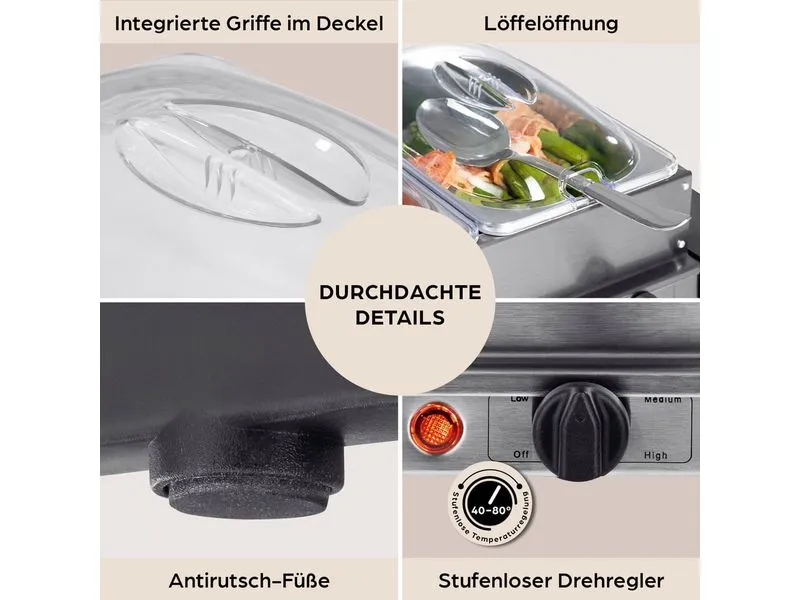 GOURMETmaxx Buffetwärmer 200 W GOURMETmaxx Buffetwärmer 200 W