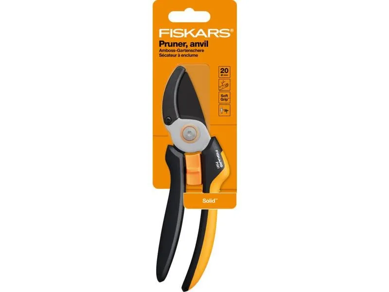 Fiskars Gartenschere Solid Amboss L P361, 20.9 x 6 x 2 cm Fiskars Gartenschere Solid Amboss L P361, 20.9 x 6 x 2 cm