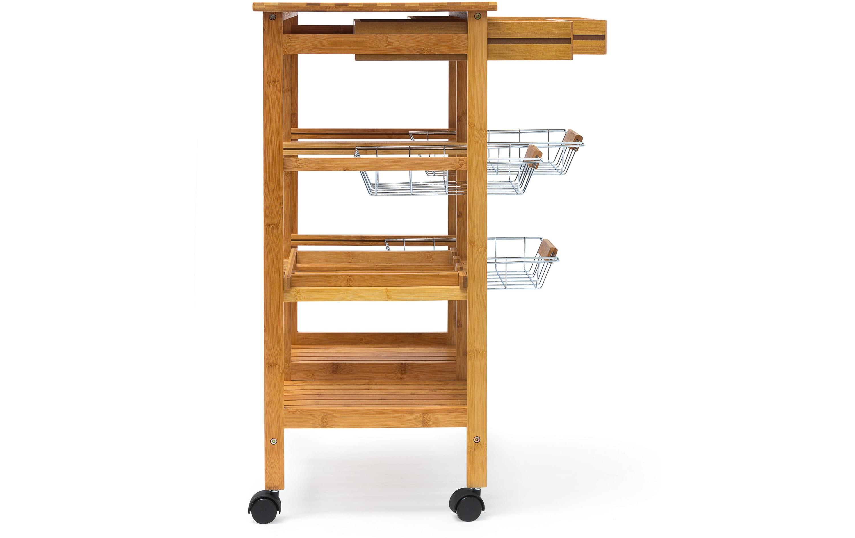 relaxdays Küchenwagen James XXL 80 x 67 x 37 cm