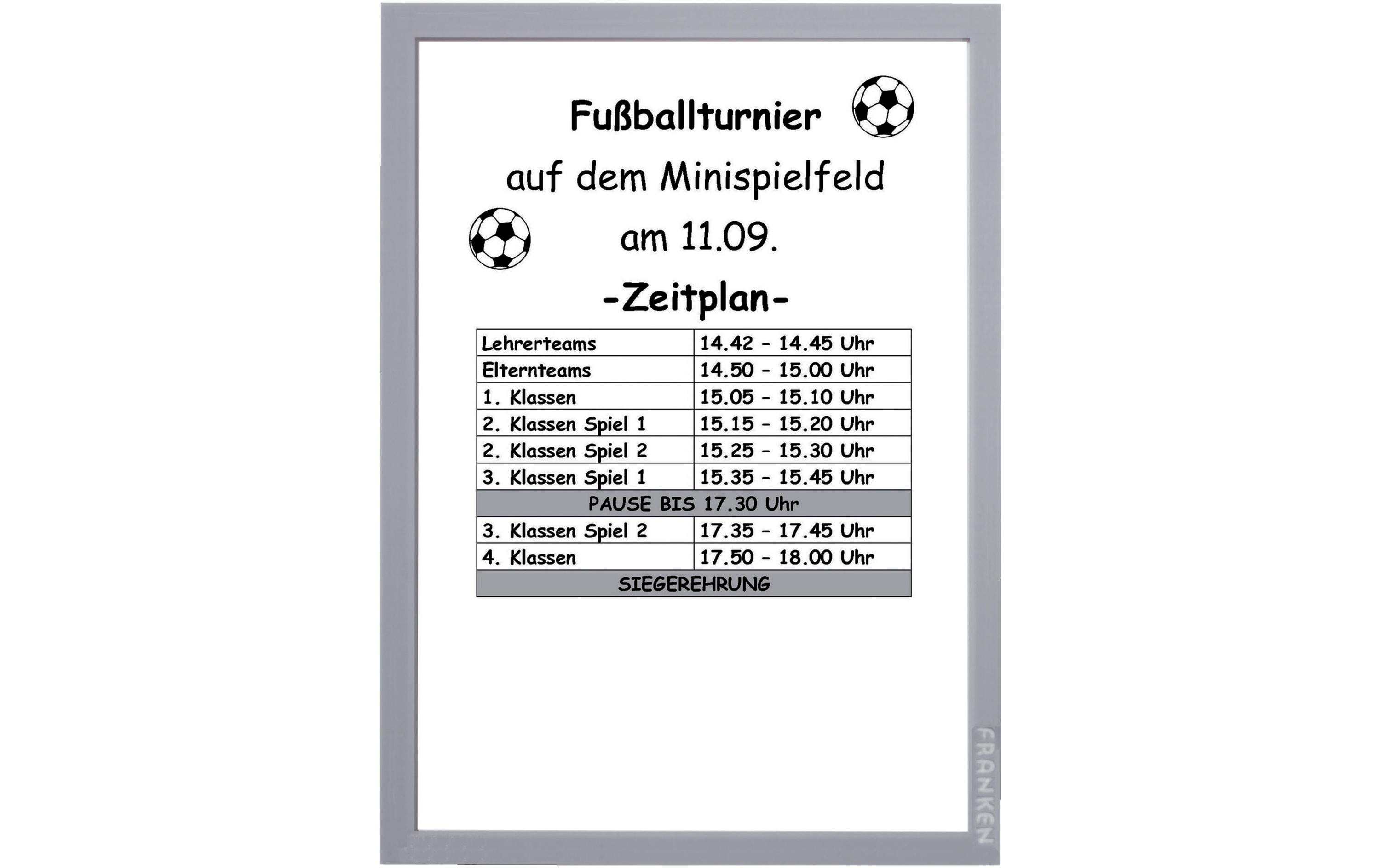 Franken Präsentationsrahmen Frame It Pro A4 Silber, 2 Stück Franken Präsentationsrahmen Frame It Pro A4 Silber, 2 Stück