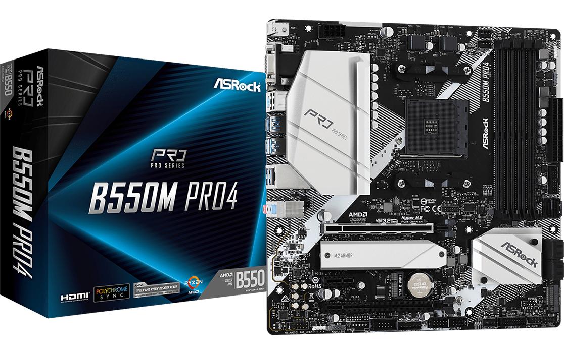 ASRock Mainboard B550M Pro4 ASRock Mainboard B550M Pro4