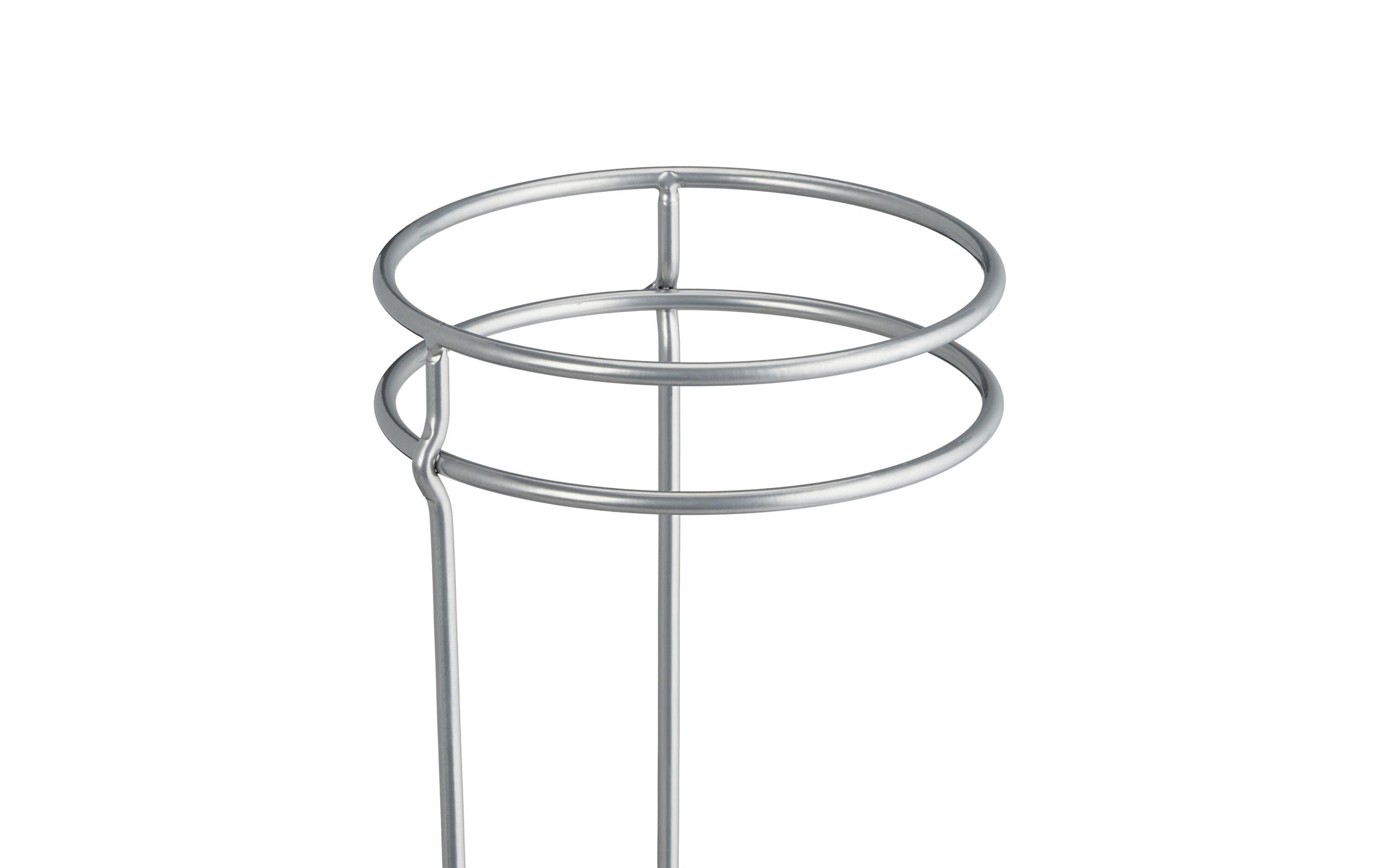 relaxdays Schirmständer rund Silber