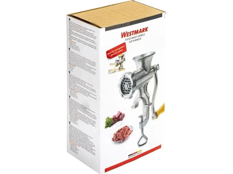Westmark Fleischwolf Grösse 8, 26.5 x 9.8 x 25 cm Grau Westmark Fleischwolf Grösse 8, 26.5 x 9.8 x 25 cm Grau