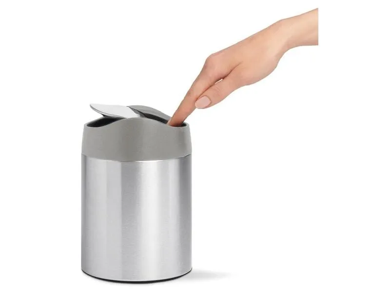Simplehuman Abfalleimer 1.5 l, Silber Simplehuman Abfalleimer 1.5 l, Silber