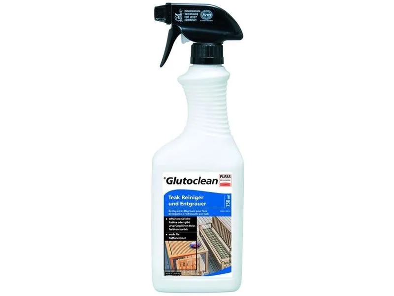 Glutoclean Teak Reiniger und Entgrauer 750 ml Glutoclean Teak Reiniger und Entgrauer 750 ml