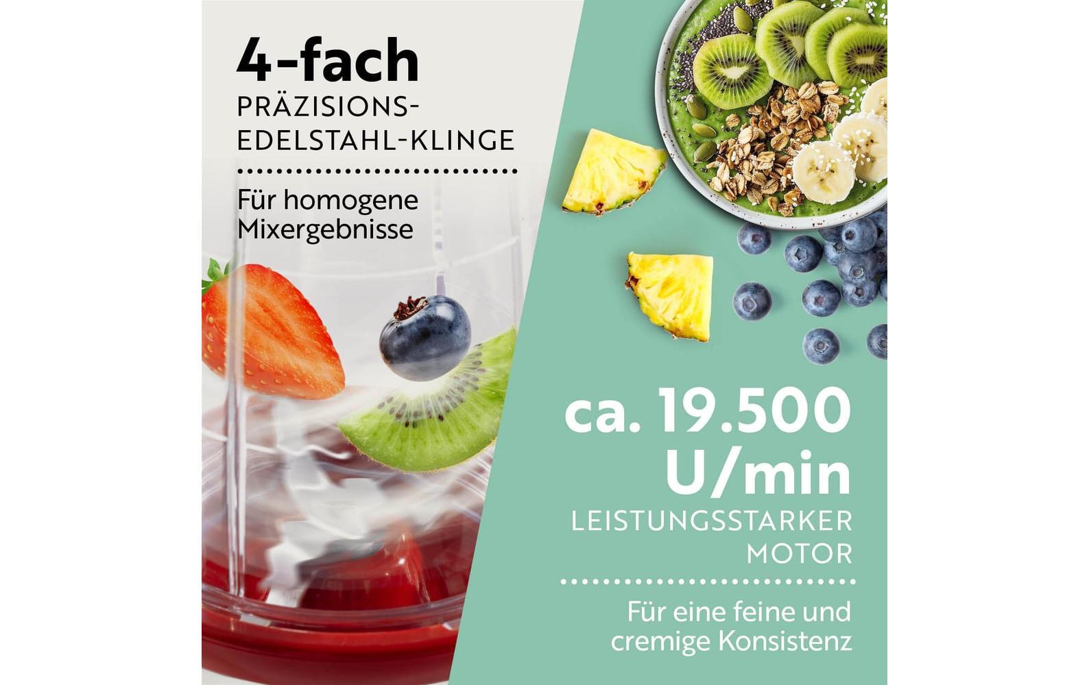 GOURMETmaxx Mr. Magic Mixer Rot/Weiss