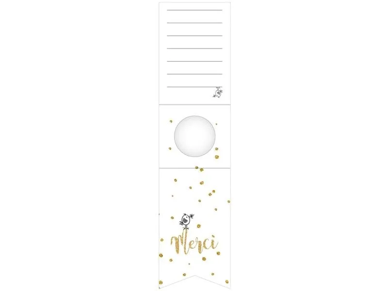 Braun + Company Flaschenhänger Merci, 2.8 x 7 cm Braun + Company Flaschenhänger Merci, 2.8 x 7 cm