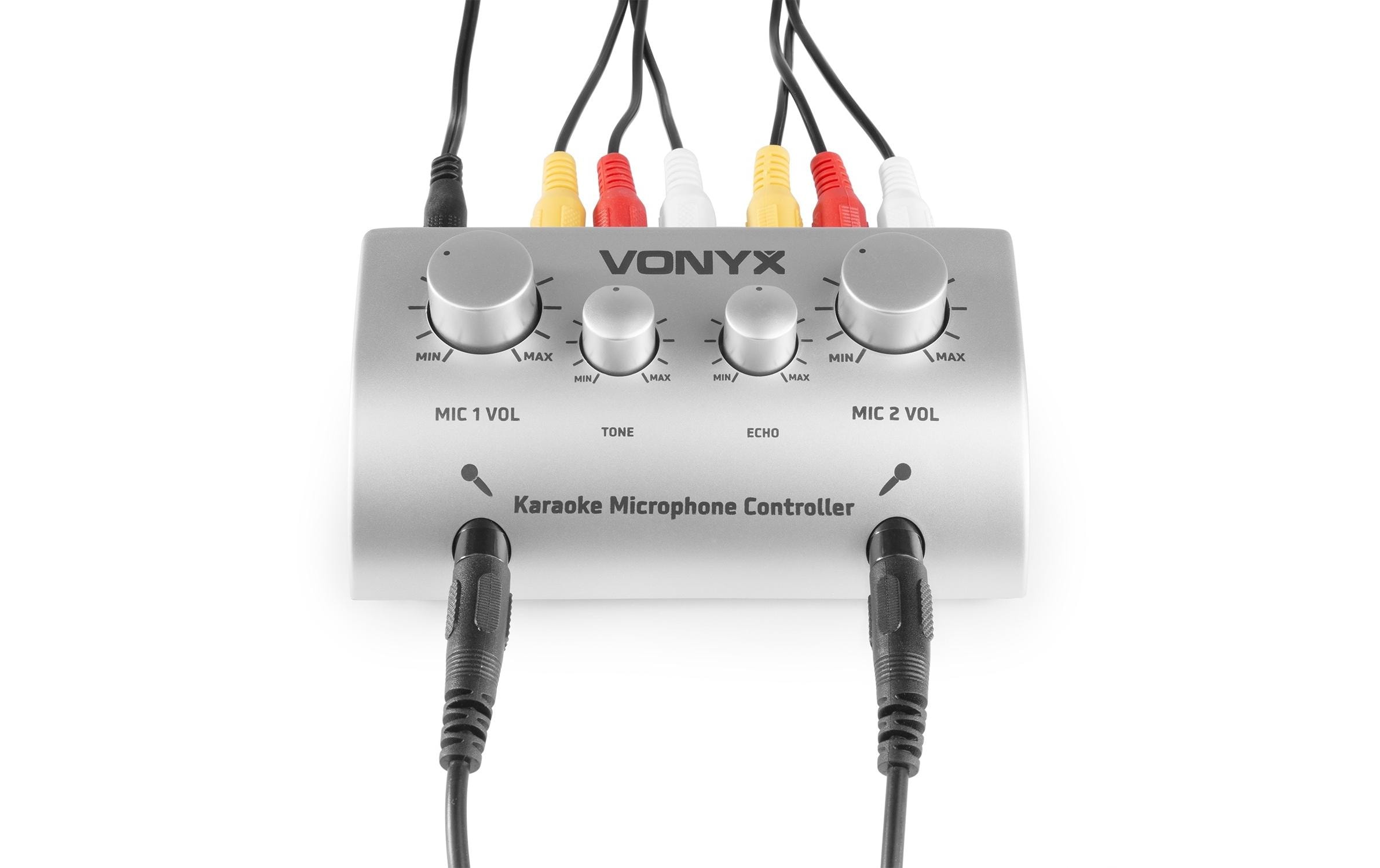 Vonyx Mikrofon-Controller AV430 Silber