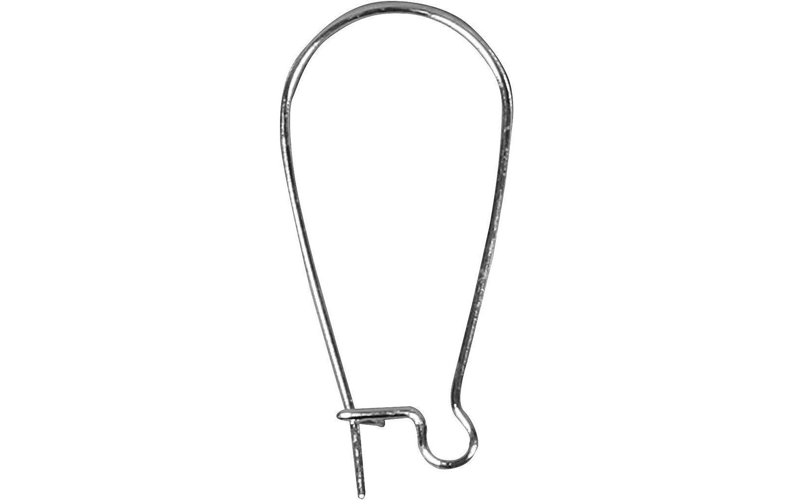 Creativ Company Ohrring 25 mm Versilbert, 6 Stk. Creativ Company Ohrring 25 mm Versilbert, 6 Stk.