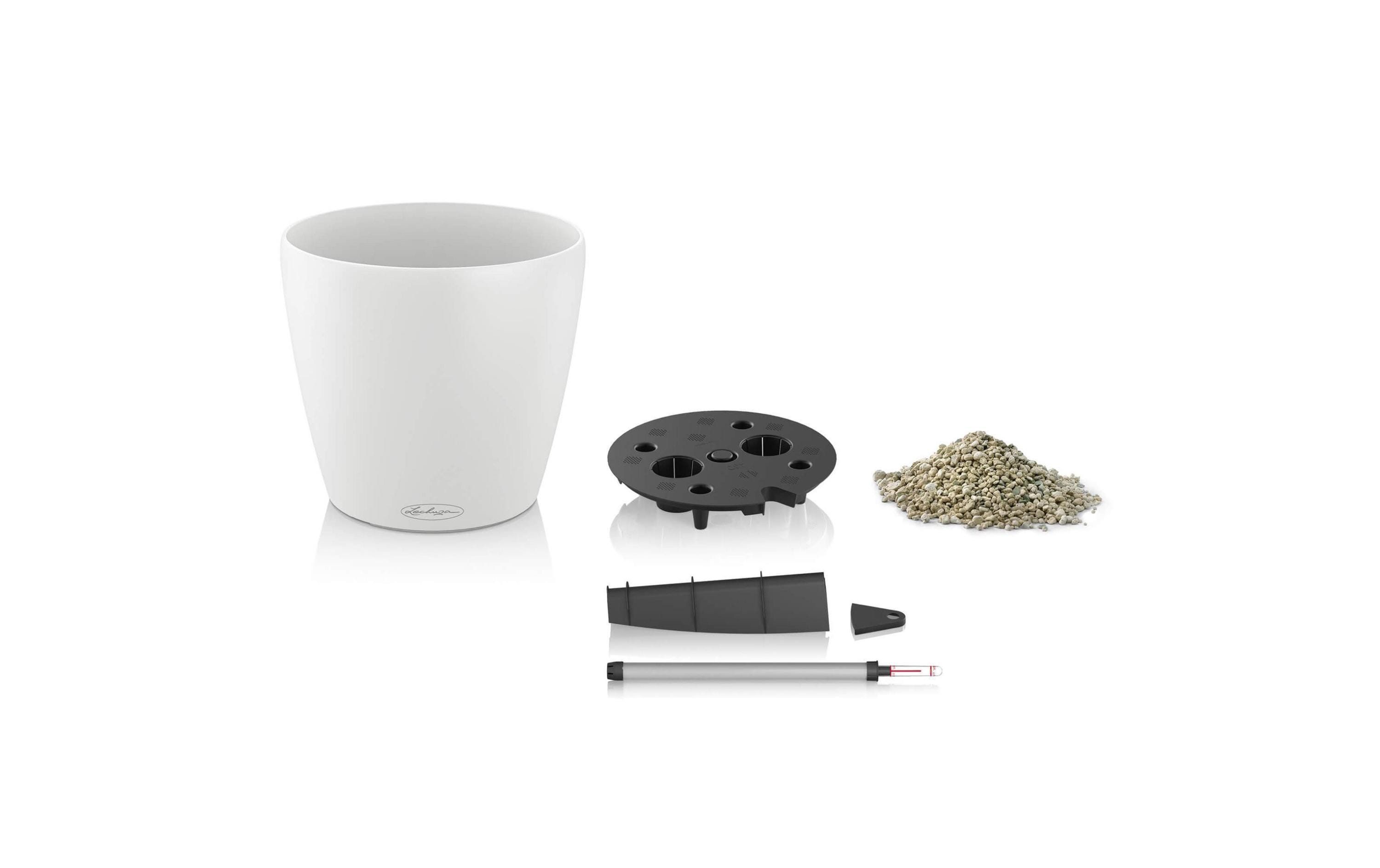 Lechuza Blumentopf CLASSICO Color 18 Weiss matt