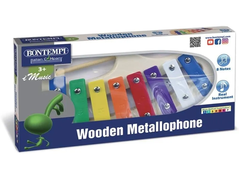 Bontempi Metallophon mit 8 Metallplättchen