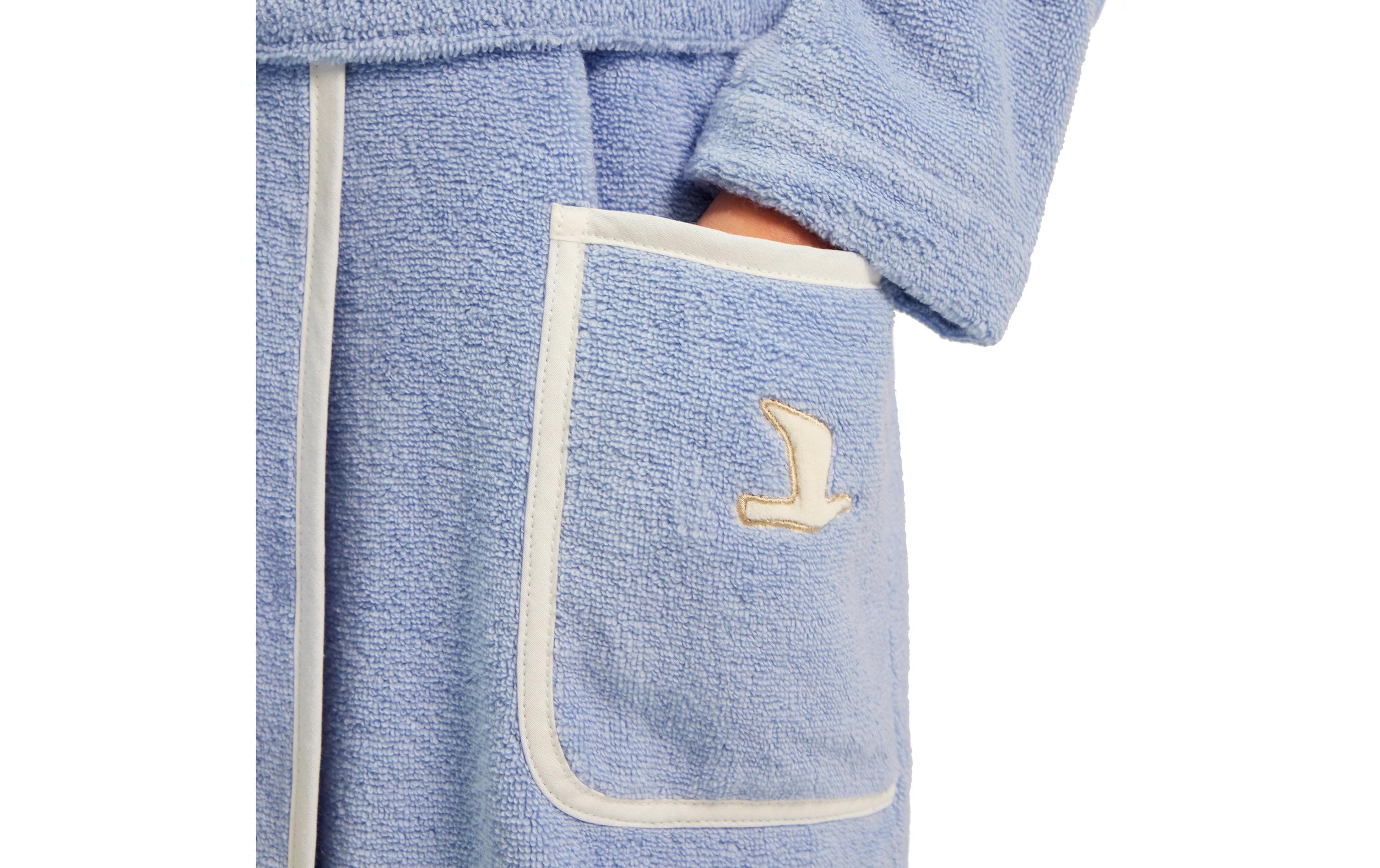 Möve Kinderbademantel Soft Hug Grösse 116, Aqua