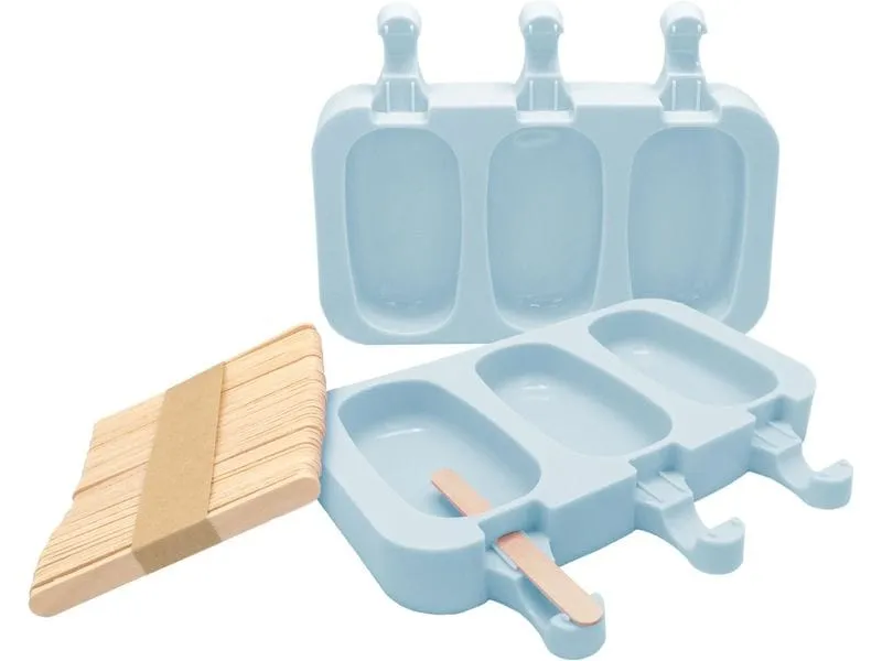 Nerthus Glaceform Set mit 50 Holzsticks Blau Nerthus Glaceform Set mit 50 Holzsticks Blau