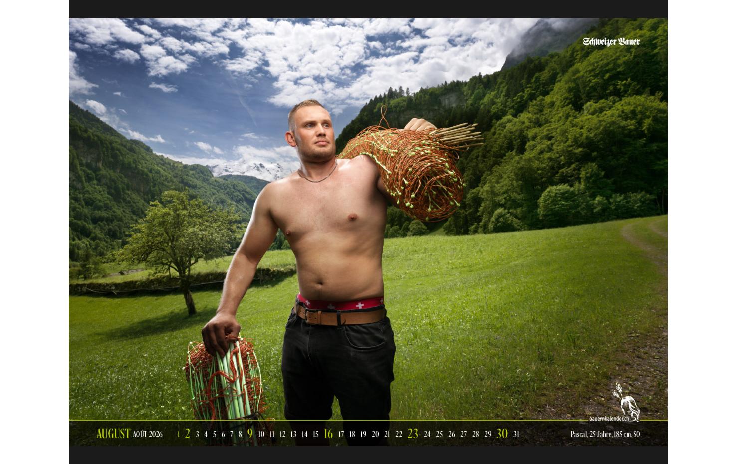 Calendaria Schweizer Bauernkalender Boys 2026