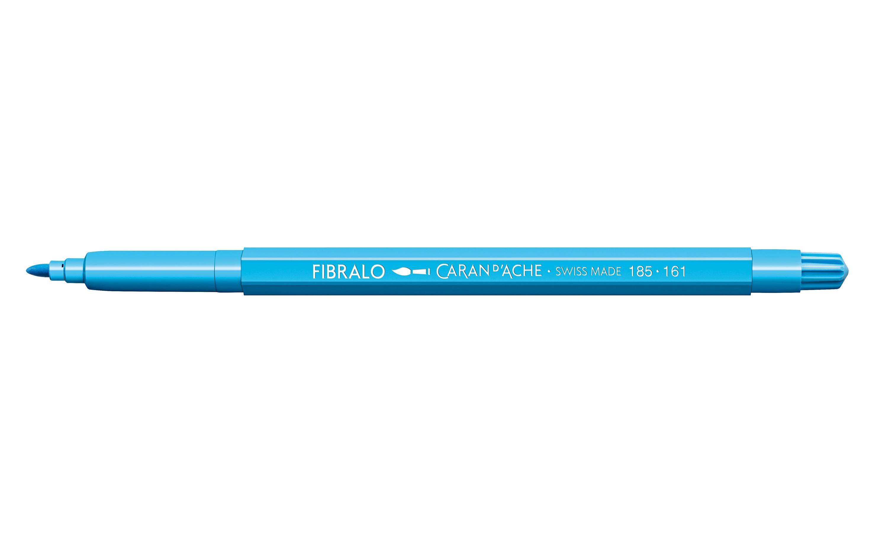 Caran d'Ache Filzstift Fibralo 1 Stück, Hellblau