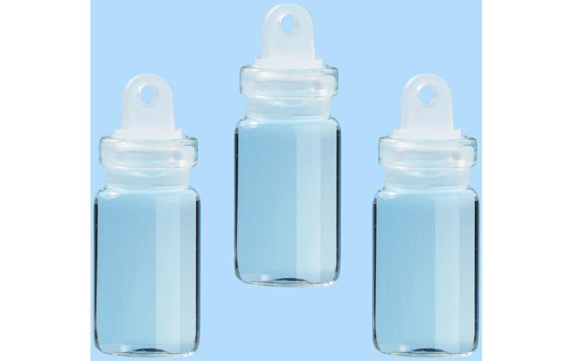 HobbyFun Mini-Utensilien Mini Glas mit Verschluss