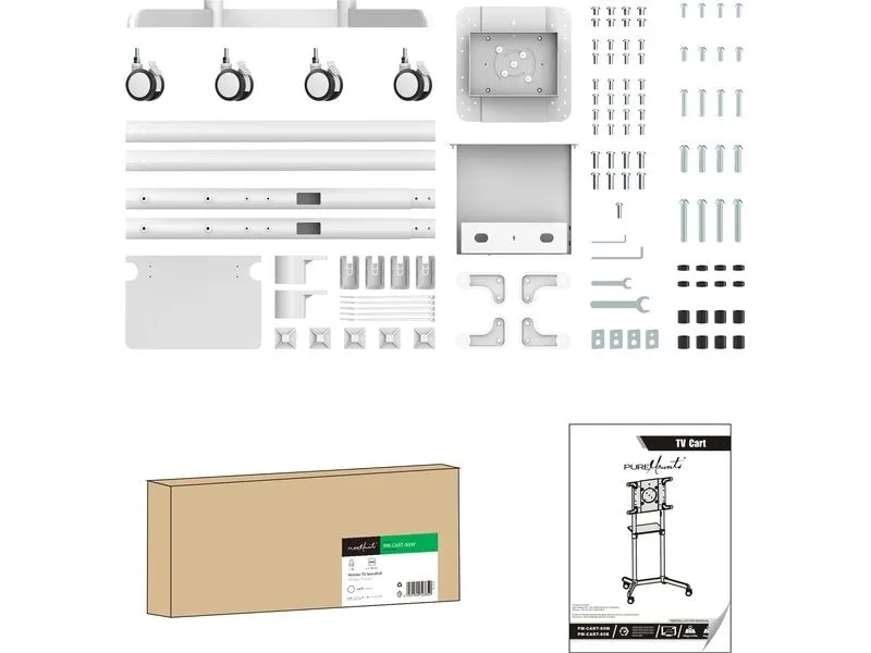 PureMounts TV-Trolley PM-CART-80W Weiss PureMounts TV-Trolley PM-CART-80W Weiss