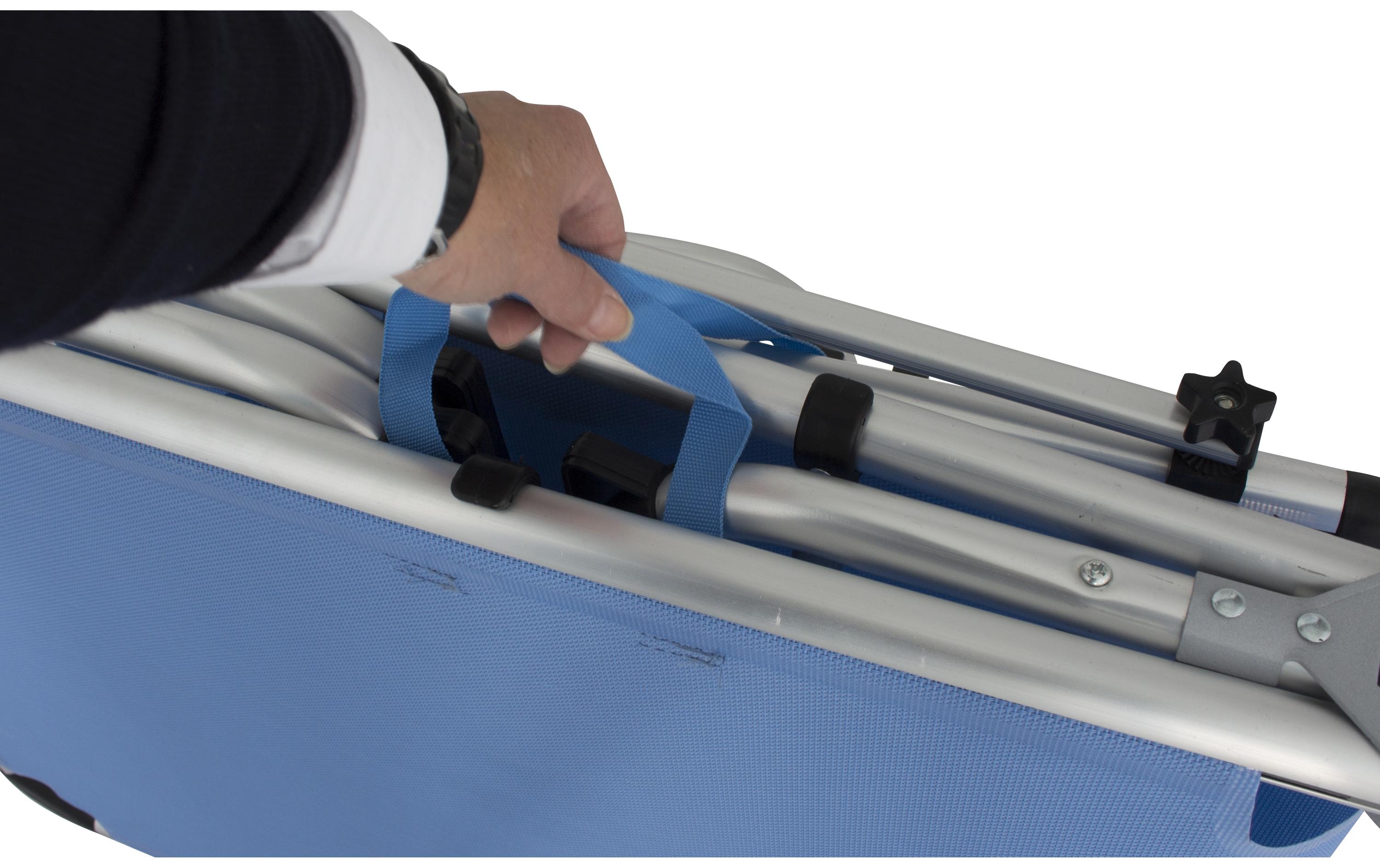 Eurotrail Liegestuhl Pebble Beach Blau