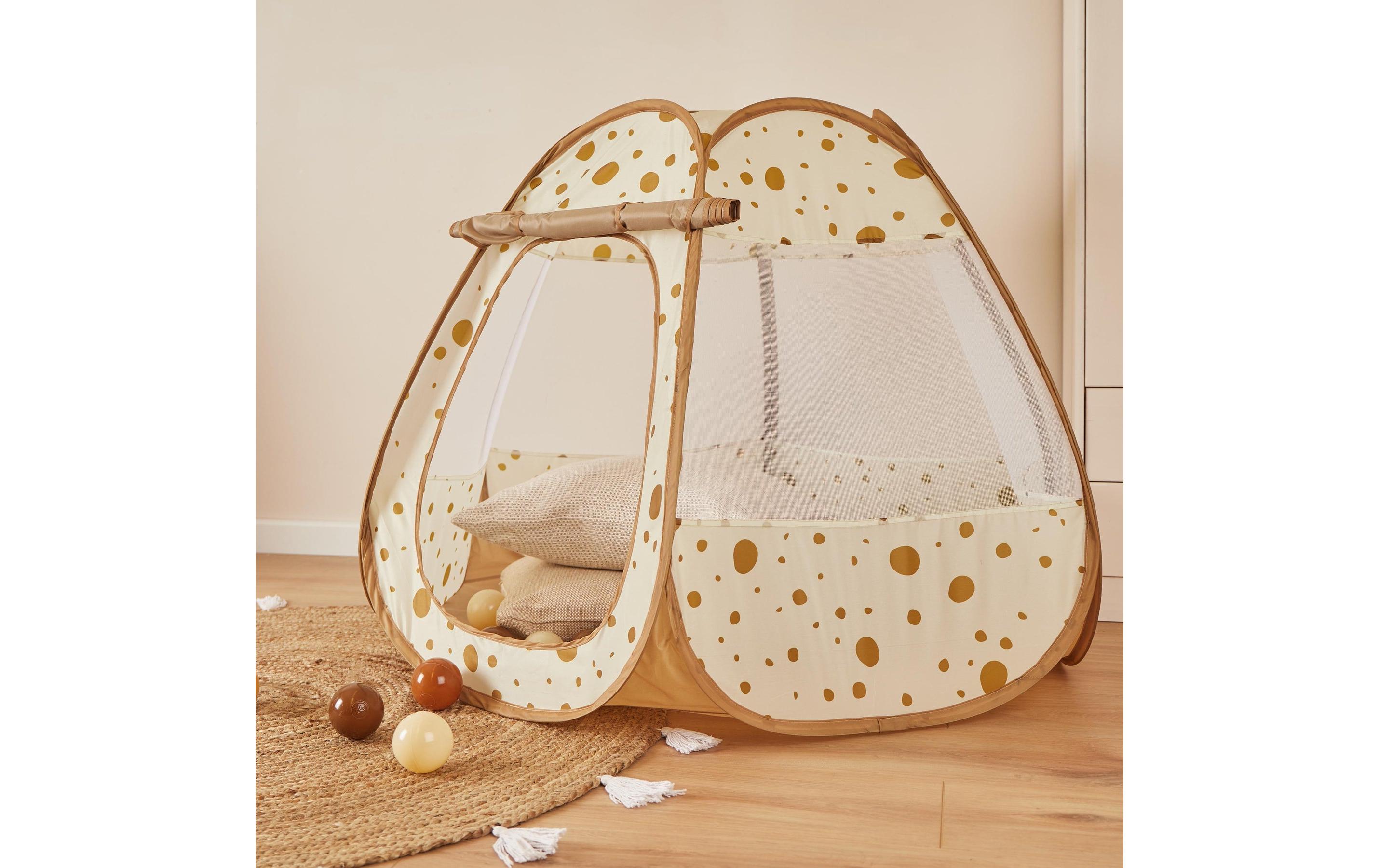 bieco Pop up Spielzelt und Bällebad Dots mit 50 Bällen