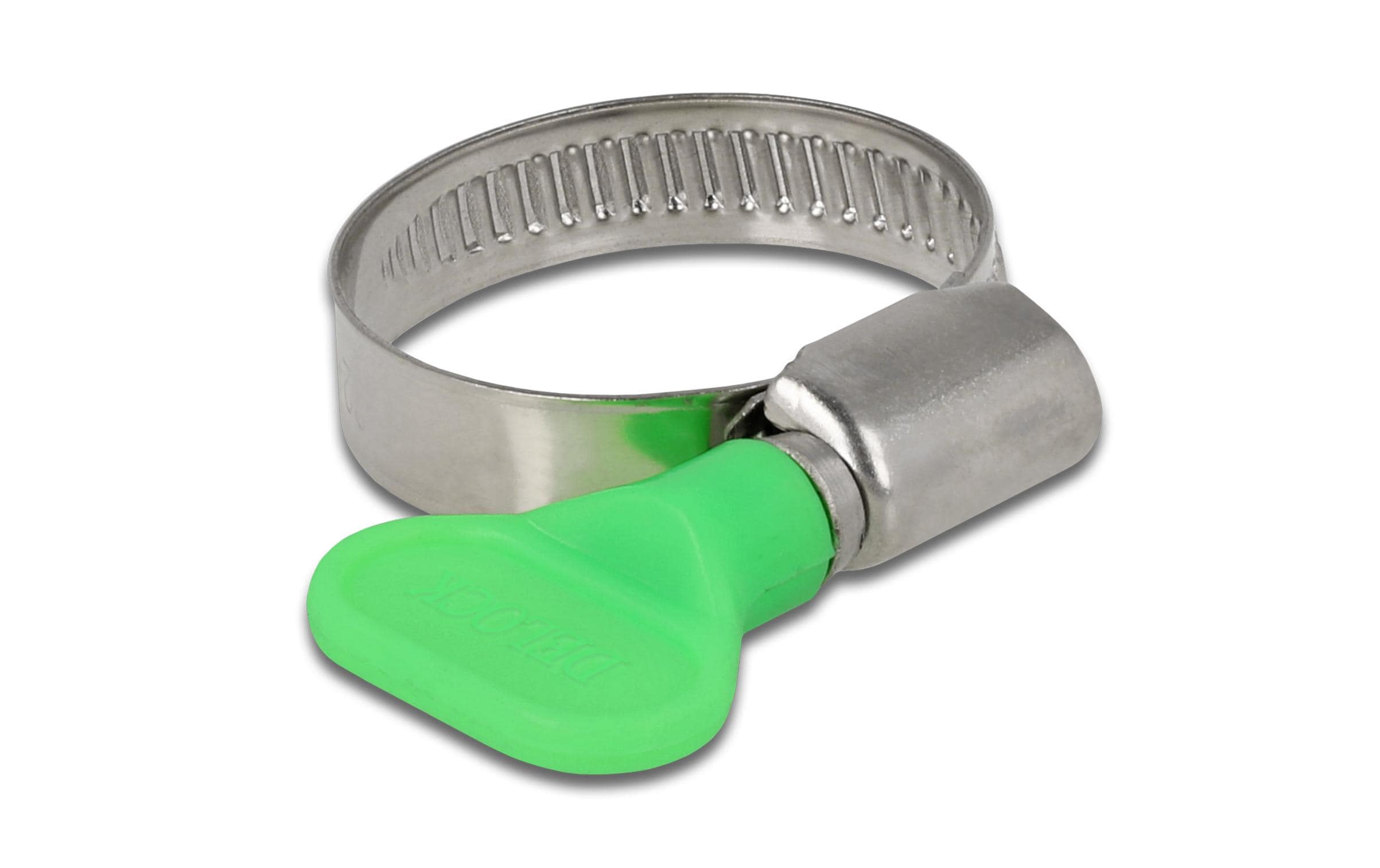 Delock Schlauchschellen-Set 22-32 mm, Grün 10 Stück