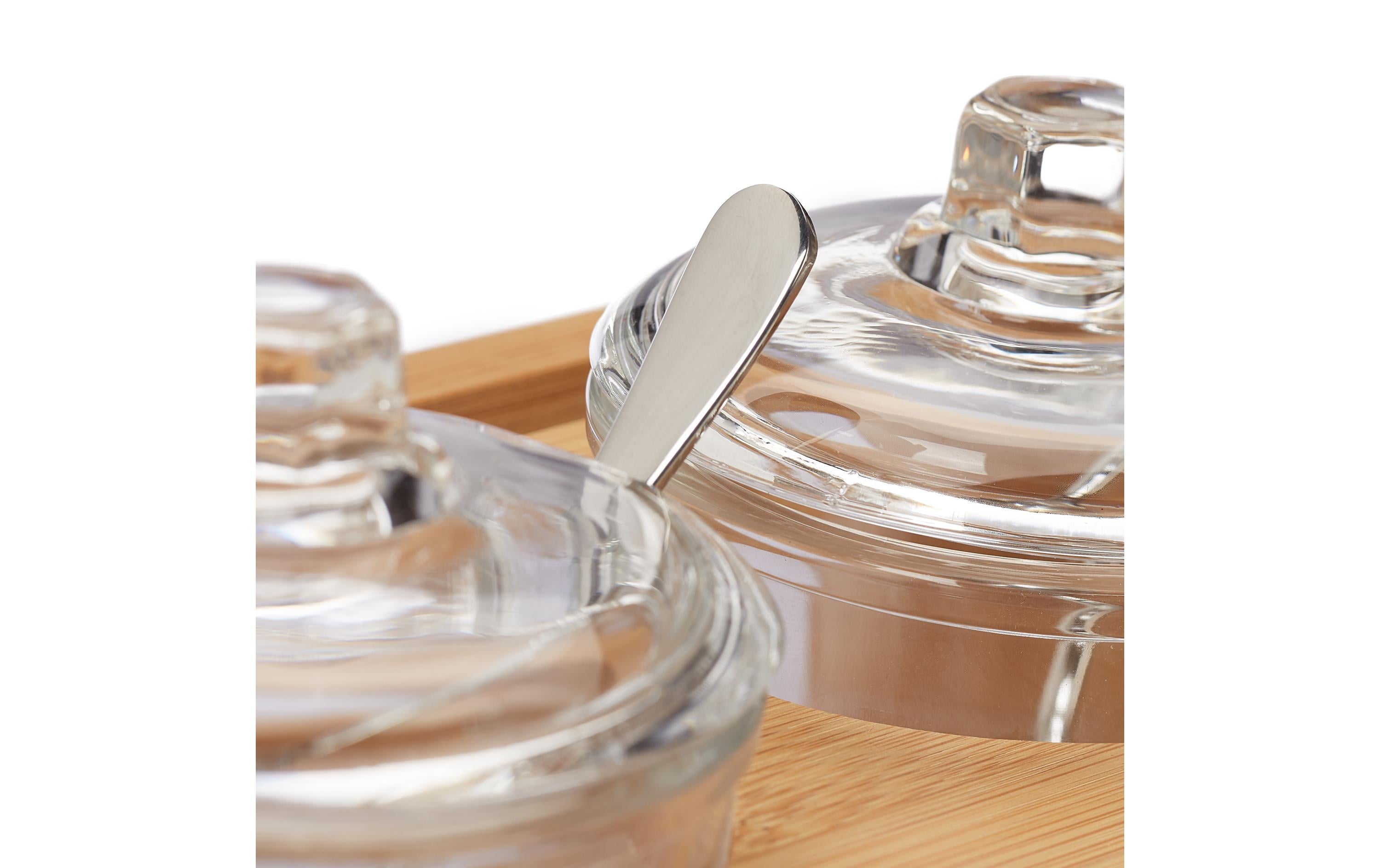 relaxdays Zuckerdose 3 Stück, Braun